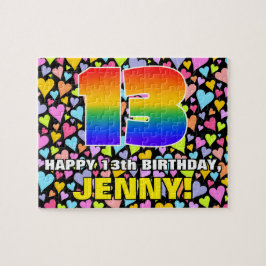 Quebra-cabeça 13 de Aniversário — Diversão, Amores Formas Cardía