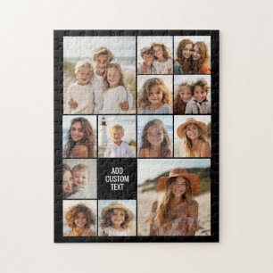 Quebra-cabeça 13 Grade de Colagem de Fotos - Texto Personalizado