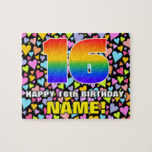 16.o aniversário — Diversão, formas cardíacas ador