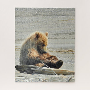 quebra-cabeça 16x20 do filhote de urso do urso