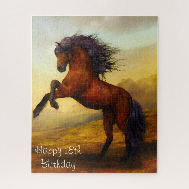 Quebra-cabeça 18º Aniversário da Filha. (Vertical)