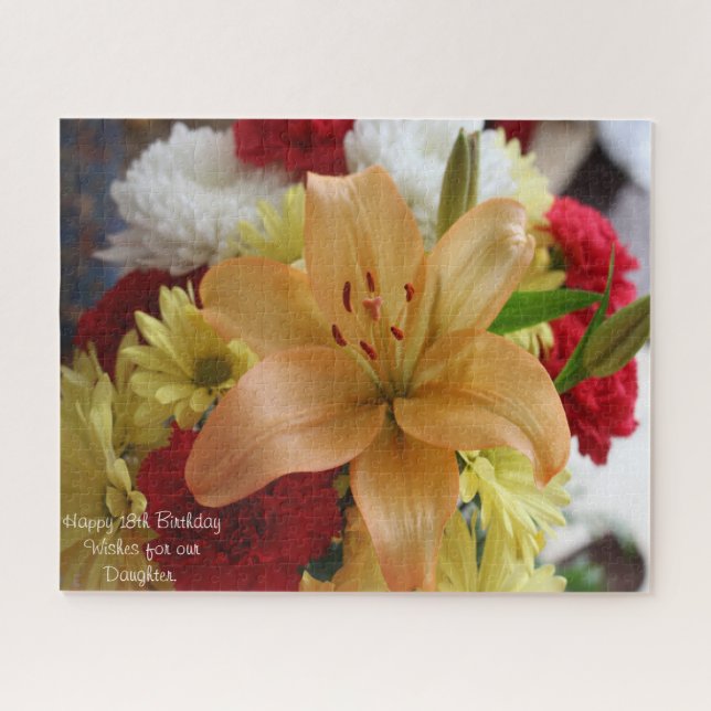 Quebra-cabeça 18º Aniversário da Filha. (Horizontal)