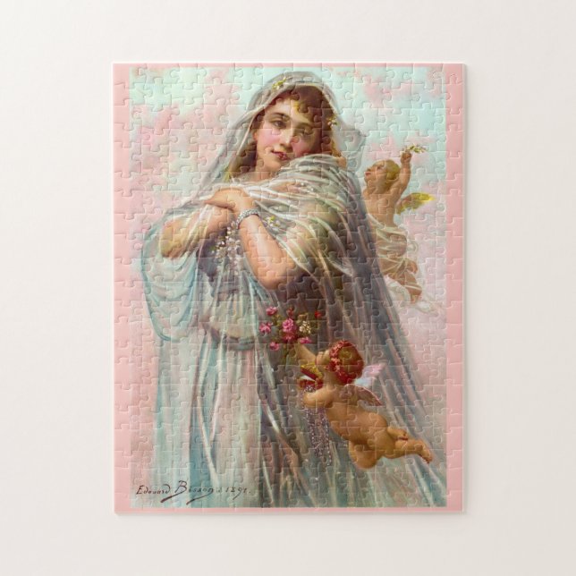 Quebra-cabeça 1891 Edouard Bisson The Fiancée (Vertical)