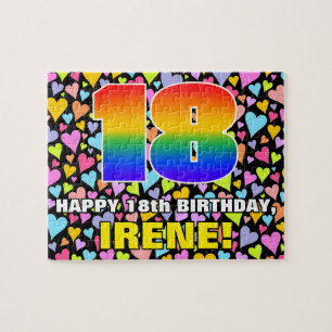 Quebra-cabeça 18.o aniversário — Diversão, Amores Formas Cardíac