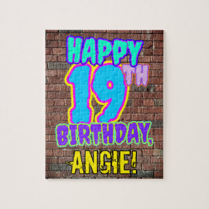 Quebra-cabeça 19º aniversário ~ Divertido, Grafite Urbano Inspir