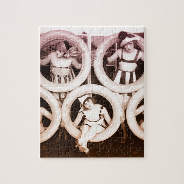 Quebra-cabeça 1920 das meninas do Firestone (Vertical)