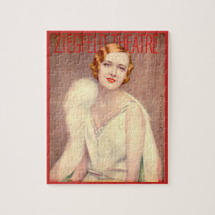 Quebra-cabeça 1928 cobrir do Teatro Ziegfeld Marilyn Miller