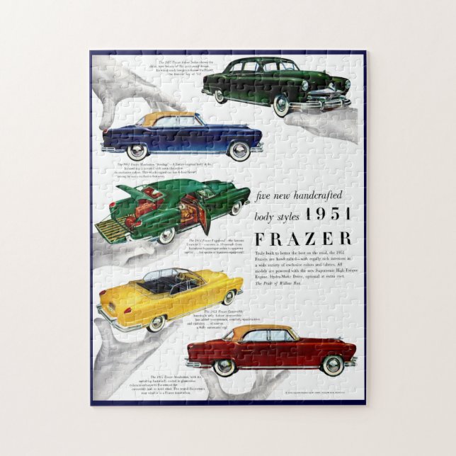 Quebra-cabeça 1951 Anúncio para automóveis Frazer (Vertical)