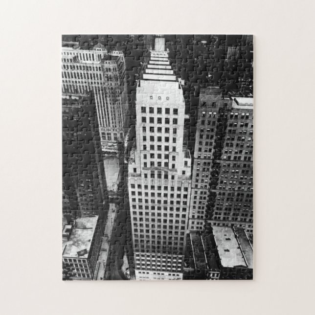 Quebra-cabeça 1960:  Uma vista aérea de um arranha-céus de (Vertical)