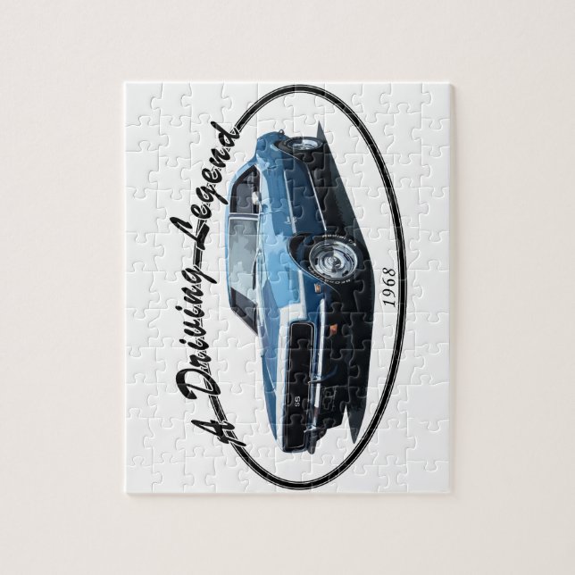 QUEBRA-CABEÇA 1968 PRETO DE CAMARO SS (Vertical)