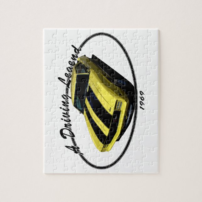 QUEBRA-CABEÇA 1969 AMARELO DE CAMARO Z28 (Vertical)