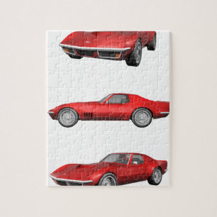 Quebra-cabeça 1970 Corvette: Término Vermelho