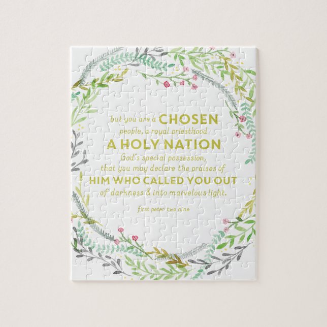 Quebra-cabeça 1 2:9 de Peter (Vertical)