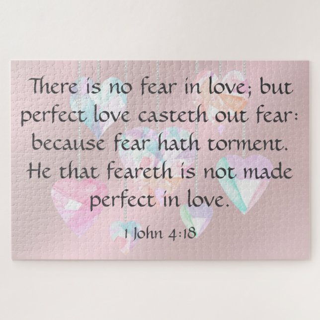 Quebra-cabeça 1 John 4:18 (Horizontal)