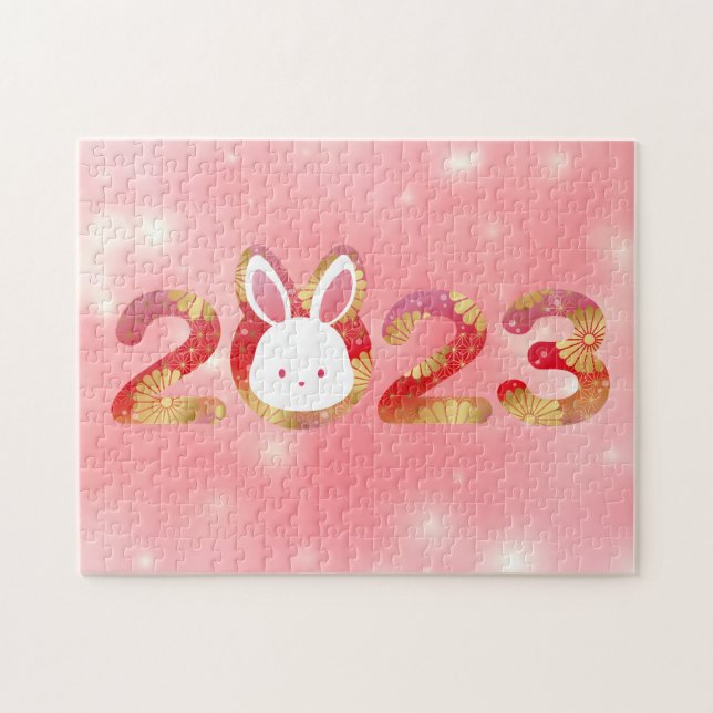 Quebra-cabeça 2023, Chinese New Year, Rabbit  (Horizontal)