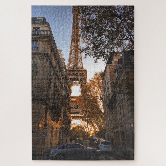 Quebra-cabeça 20" x 30", 1014 peças Torre Eiffel  (Vertical)