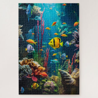 Quebra-cabeça 20" x 30" Bela Exótica Subaquática 