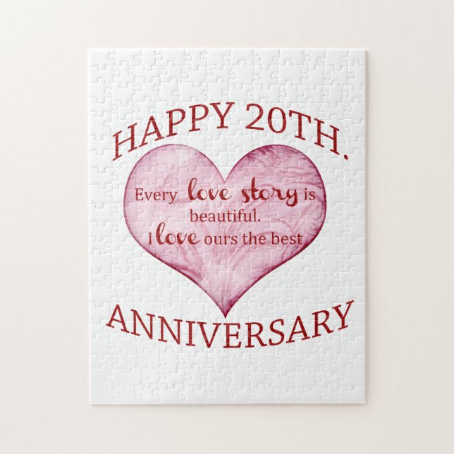 Quebra-cabeça 20o. Aniversário (Vertical)