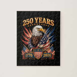 Quebra-cabeça 250 Anos Americano 250º Aniversário EUA Patriótico