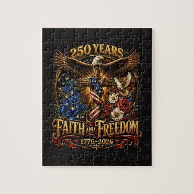 Quebra-cabeça 250 Anos Fé E Liberdade América (Vertical)