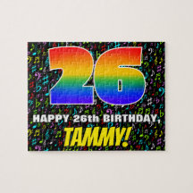 26.o aniversário — Símbolos musicais divertidos e 