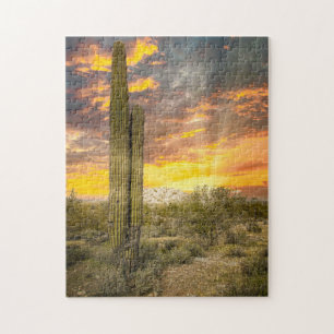 Quebra-cabeça 2706-Arizona Paisagem do Deserto ao Sunset