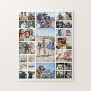 Quebra-cabeça 27 Colagem de Fotos Personalizada