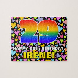 Quebra-cabeça 29.o aniversário — Diversão, Amores Formas Cardíac