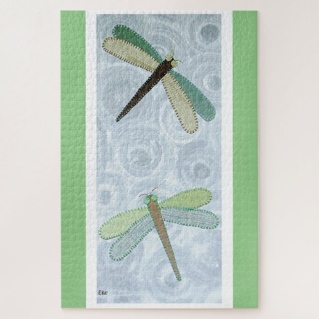 Quebra-cabeça 2 Dragonflies #1 (Vertical)