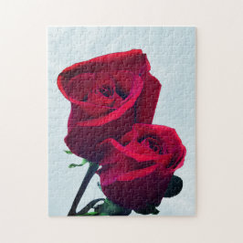 Quebra-cabeça 2 Rosa Floral