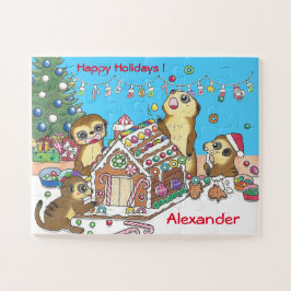 Quebra-cabeça 30 peças personalizam Meerkats jigsee quebra-cabeç