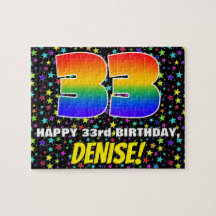 33.º aniversário — Diversão, Colorida, Padrão de C