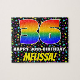 Quebra-cabeça 36.o aniversário — Padrão de campo de estrelas div