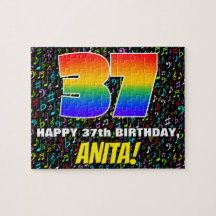 37.o aniversário — Símbolos musicais divertidos e 