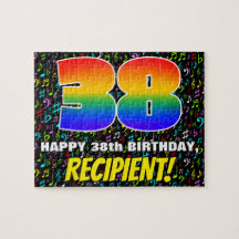 38.o aniversário — Símbolos musicais divertidos e 