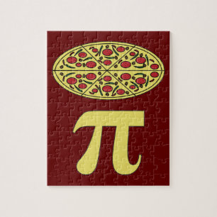Quebra-cabeça 3.14 Pizza Pi Pun Pun Engraçado Piada Matemática