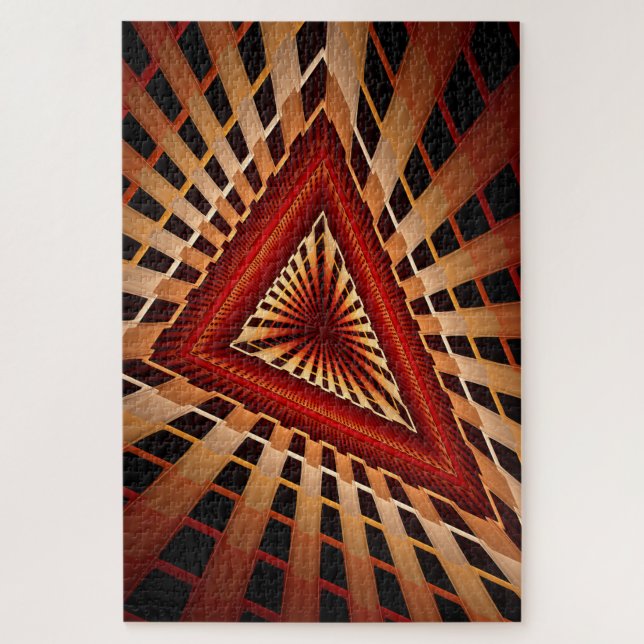 Quebra-cabeça 3D Fantasy Network Modern Fractal Graphic Design (Vertical)