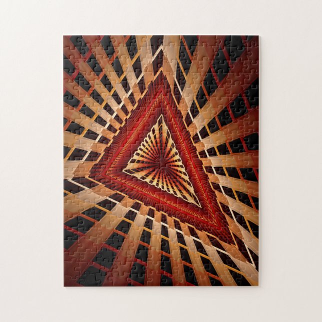 Quebra-cabeça 3D Fantasy Network Modern Fractal Graphic Design (Vertical)