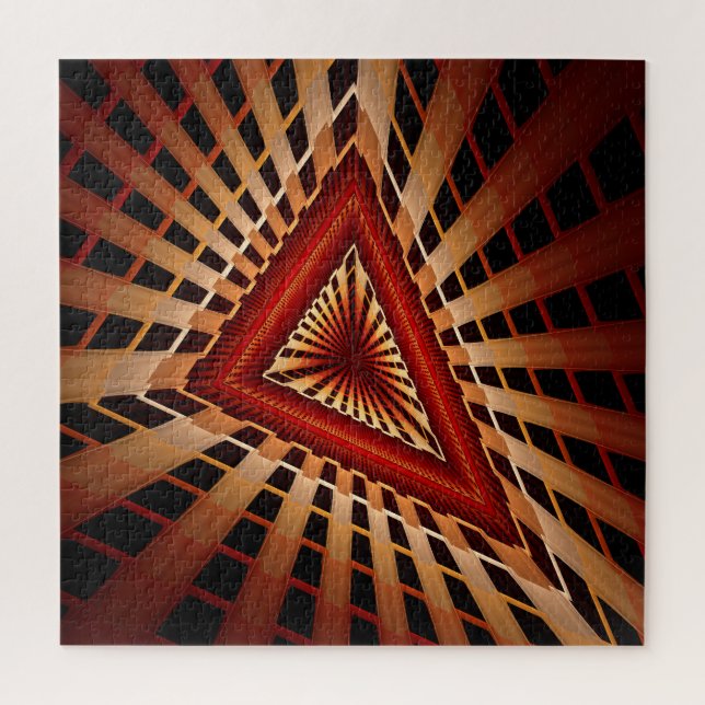 Quebra-cabeça 3D Fantasy Network Modern Fractal Graphic Design (Vertical)