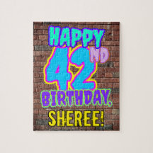 42º aniversário ~ Divertido, Grafite Urbano Inspir