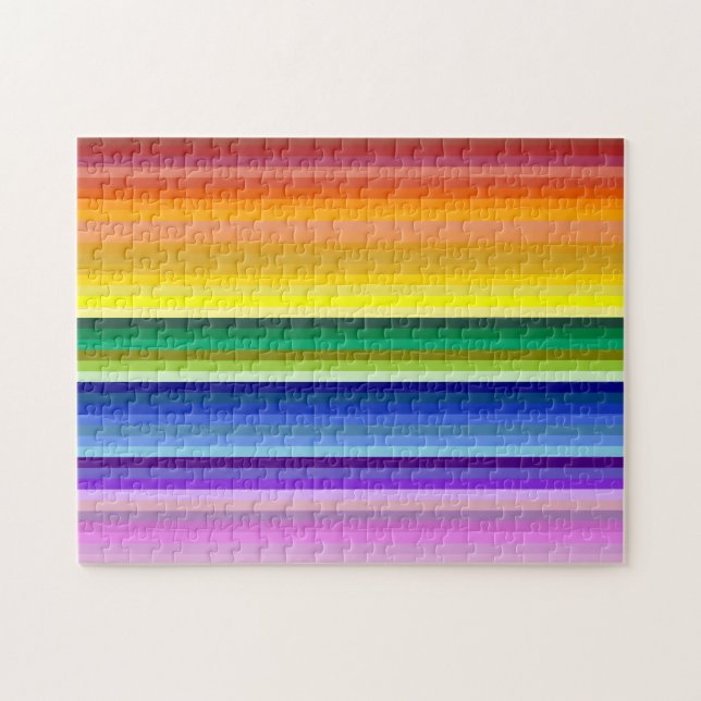 Quebra-cabeça 42 Stripes Espectro Arco-Íris (Horizontal)