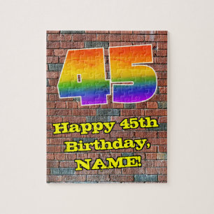 Quebra-cabeça 45.o aniversário: Arco-Íris 45 inspirado em Graf