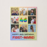 46º aniversário: Divertido Rainbow #, Personalizad