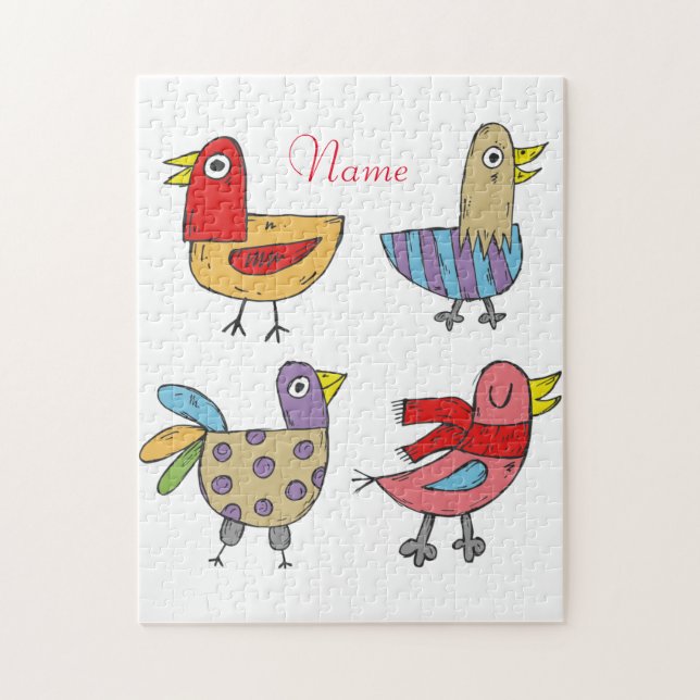 Quebra-cabeça 4 Aves Engraçadas Thunder_Cove (Vertical)