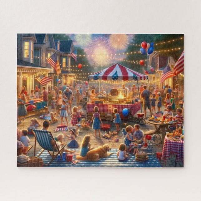 Quebra-cabeça 4th of July Independence Day Celebration (Horizontal)