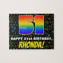 Quebra-cabeça 511 Aniversário — Símbolos Musicais Divertidos e C