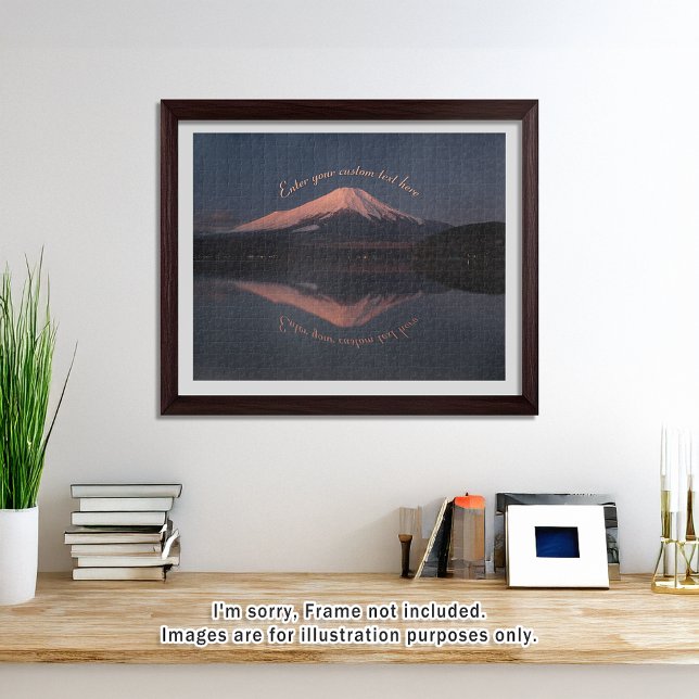 Quebra-cabeça [520] Mt.Fuji – Reflections of a Scarlet Dawn (An image of a puzzle displayed in a bright and open room. // 明るく風通しの良い部屋を飾ったときののイメージ)