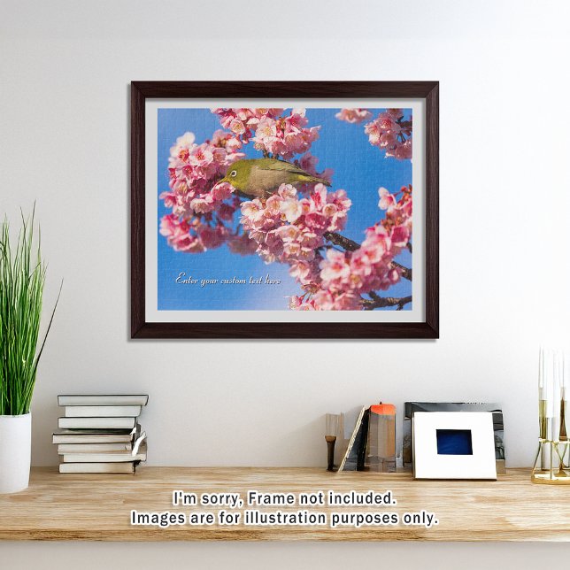 Quebra-cabeça [520] Spring Messenger – Mejiro and Atami Sakura (An image of a puzzle displayed in a bright and open room. // 明るく風通しの良い部屋を飾ったときののイメージ)