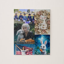 5 fotos personalizam quebra-cabeça, fotos de colag