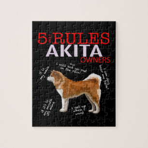 Quebra-cabeça 5 Regras para os proprietários da Akita